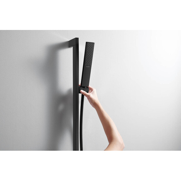 Лійка для душу Hansgrohe Pulsify E Ecosmart Black Matt 24320670 (чорна матова, однорежимна), Колір виробника: чорний матовий, фото , изображение 4