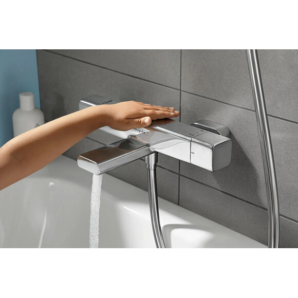 Змішувач для ванни з термостатом Hansgrohe Ecostat E Chrome 15774000, фото , изображение 8
