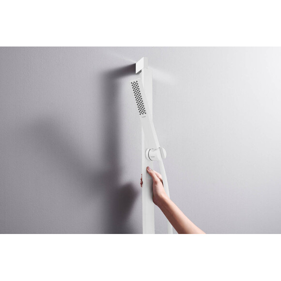 Лейка для душа Hansgrohe Pulsify E White Matt 24320700 (белая матовая, однорежимная), Цвет производителя: белый матовый, фото 6