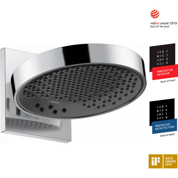 Верхний душ Hansgrohe Rainfinity 250 3jet Chrome 26232000 (3 режима струи, с кронштейном), Цвет производителя: хром, фото 4