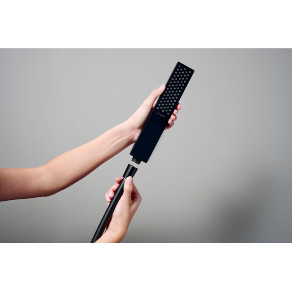 Лійка для душу Hansgrohe Pulsify E Ecosmart Black Matt 24320670 (чорна матова, однорежимна), Колір виробника: чорний матовий, фото , изображение 5
