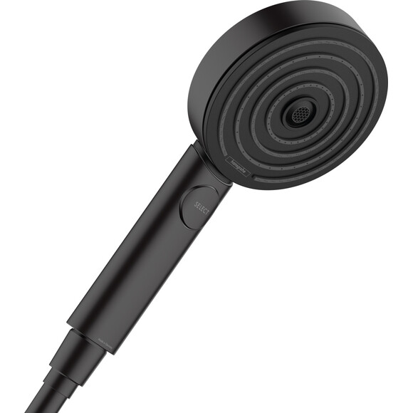 Лейка для душа Hansgrohe Pulsify Black Matt 24100670 (черная матовая, трехрежимная), фото 