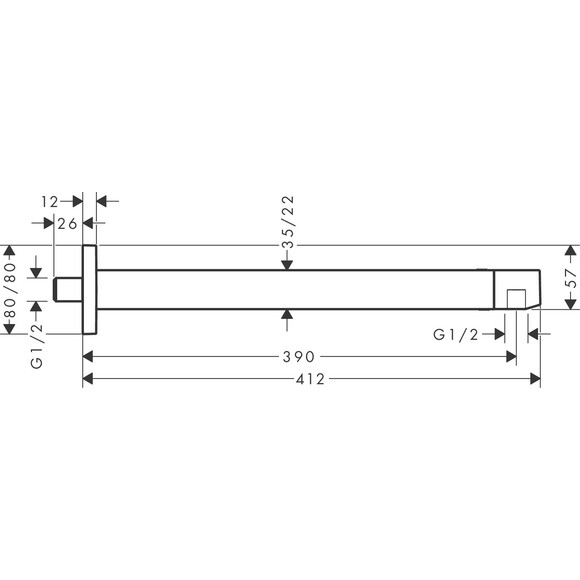 Кронштейн душовий Hansgrohe Pulsify E Chrome 24337000, Колір виробника: хром, фото , изображение 6