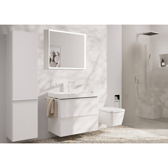Лейка для душа Hansgrohe Pulsify E White Matt 24320700 (белая матовая, однорежимная), Цвет производителя: белый матовый, фото 7