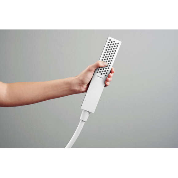 Лейка для душа Hansgrohe Pulsify E White Matt 24320700 (белая матовая, однорежимная), Цвет производителя: белый матовый, фото 2