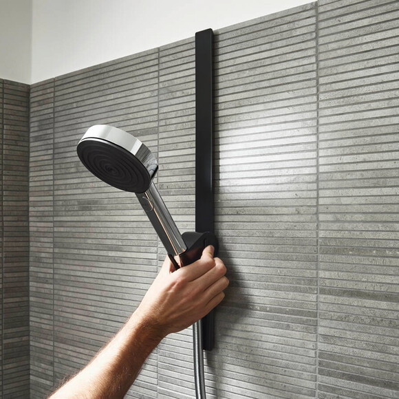 Держатель для душа Hansgrohe WallStoris Black Matt 27917670 (черный матовый), Цвет производителя: черный матовый, фото 2