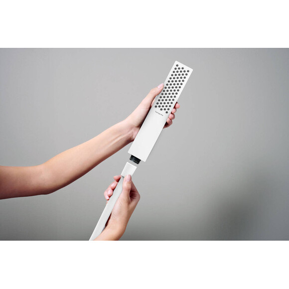Лейка для душа Hansgrohe Pulsify E White Matt 24320700 (белая матовая, однорежимная), Цвет производителя: белый матовый, фото 3