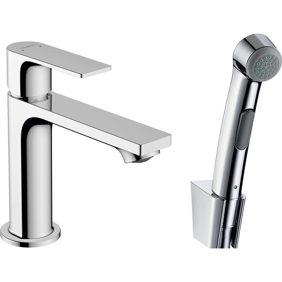 Смеситель для умывальника Hansgrohe Rebris E 72216000 (с гигиеническим душем), фото 2