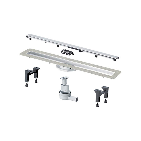 Душовий трап Viega Advantix Visign ER10 Stainless steel 753191 (120 см, нержавійка), Колір виробника: нержавіюча сталь, Доступні розміри: 120, фото , изображение 2