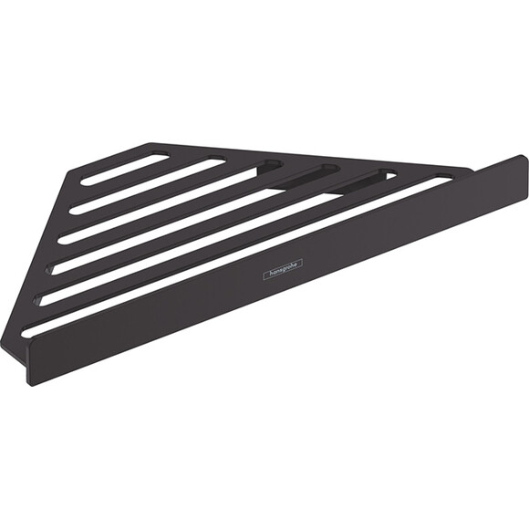 Полиця для душу Hansgrohe Addstoris Black Matt 41741670 (чорна матова, кутова), Колір виробника: чорний матовий, фото 