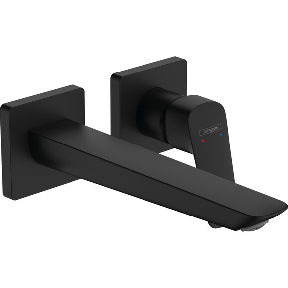 Зовнішня частина змішувача прихованого монтажу для умивальника Hansgrohe Logis Black Matt 71256670 (чорна матова), Колір виробника: чорний матовий, фото 