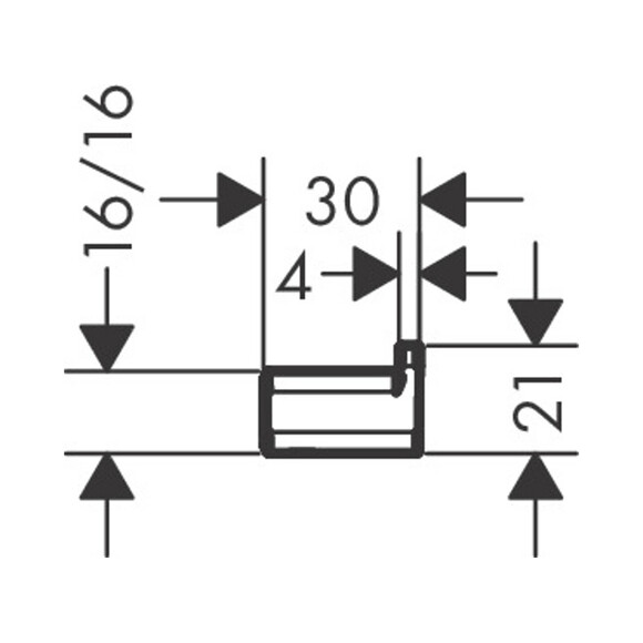 Гачок для ванної Hansgrohe Addstoris Chrome 41742000 (одинарний), Колір виробника: хром, фото , изображение 2