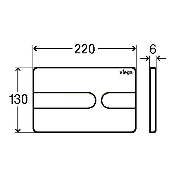 Панель змиву Viega Prevista Visign for Style 23 Black 773175 (чорна глянсова), фото , изображение 3