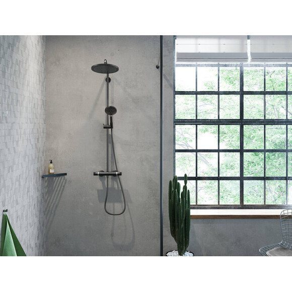 Полиця для душу Hansgrohe Addstoris Black Matt 41741670 (чорна матова, кутова), Колір виробника: чорний матовий, фото , изображение 3
