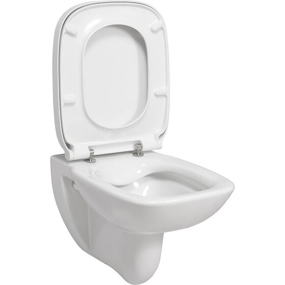 Безобідковий підвісний унітаз Roca Debba A34H993000 (з сидінням), фото , изображение 4