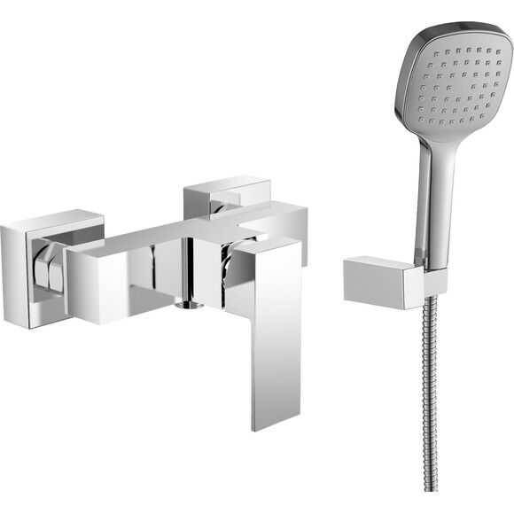 Змішувач для душу RJ Rod Chrome RBZ091-5 (з лійкою та шлангом), фото 