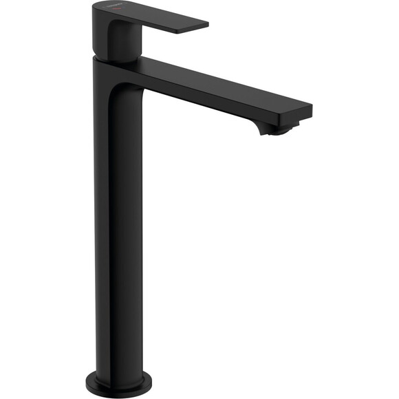 Смеситель для умывальника Hansgrohe Rebris E Black Matt 72581670 (черный матовый, высокий, с донным клапаном), фото 