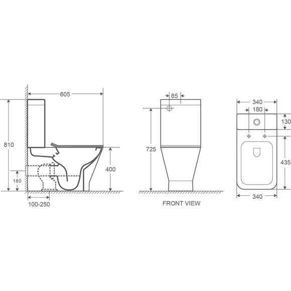 Безобідковий унітаз-компакт Volle Ramiro 1388.002007 (з сидінням), фото , изображение 3