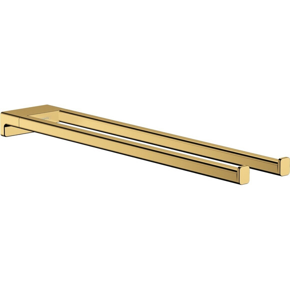 Рушникотримач Hansgrohe Addstoris Gold 41770990 (золотий, подвійний), Колір виробника: золото, фото 