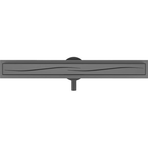 Душовий трап Volle Master Linea Onda Black Matt 9046.210204 (70 см, чорний матовий), Колір виробника: чорний матовий, Доступні розміри: 70, фото , изображение 2