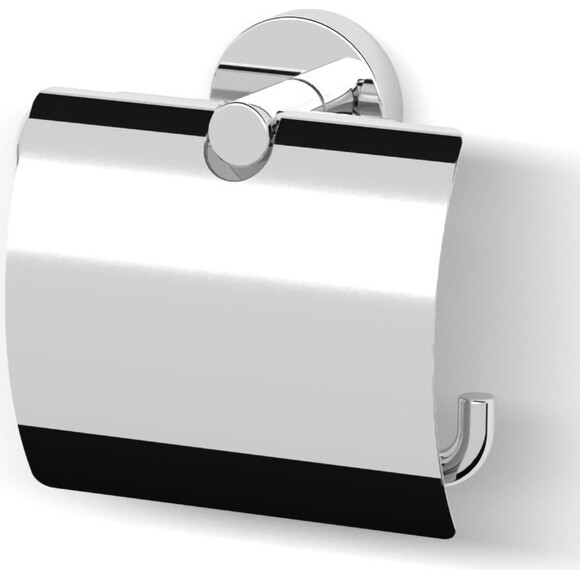 Тримач для туалетного паперу Imprese Skala Chrome 141275 (з кришкою), фото 