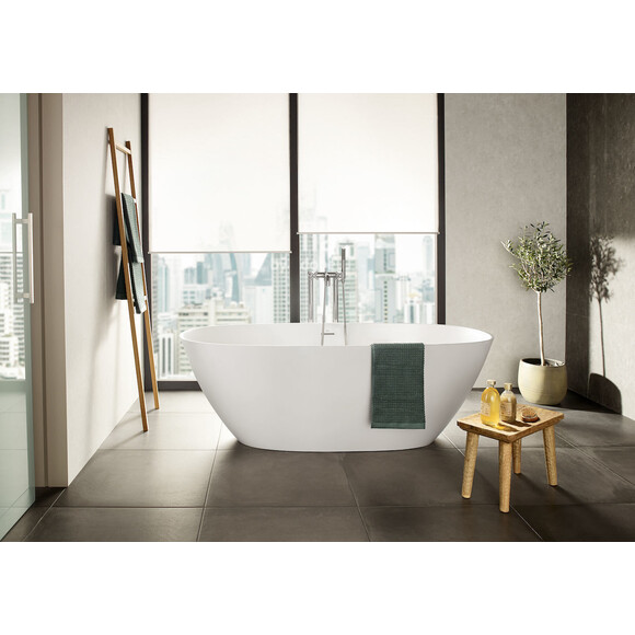 Кам'яна ванна Roca Ariane A248470000 (165x75 см, окремостояча, з сифоном), фото , изображение 2