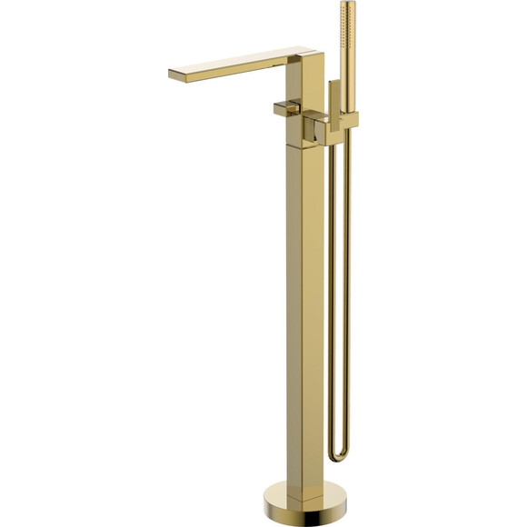 Смеситель для ванны Imprese Deira Gold ZMK112009060 (золотой, напольный), фото 