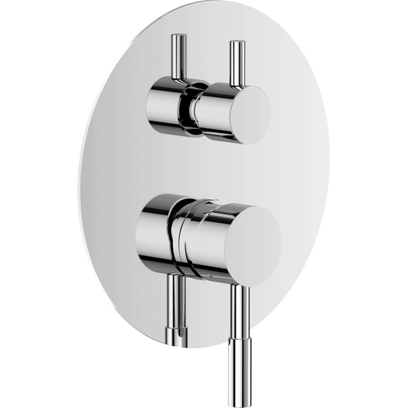 Змішувач прихованого монтажу для ванни Volle Cruze Chrome 1547.030201 (хром, внутрішня частина в комплекті), Колір виробника: хром, фото 
