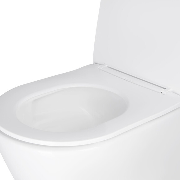 Комплект унітаз з інсталяцією 4 в 1 Qtap QT16335179W45150: підвісний унітаз із сидінням Swan QT16335179W + інсталяція Nest ST QT0133M425 + клавіша змиву Nest QT0111M11V1146MB + звукоізоляційна прокладка, фото , изображение 6