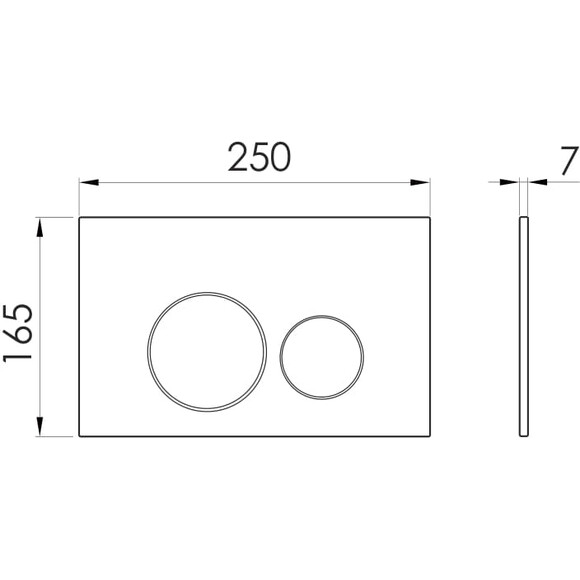 Панель змиву Imprese i-Frame i7111 Black Matt i7111SB (чорна матова), фото , изображение 3