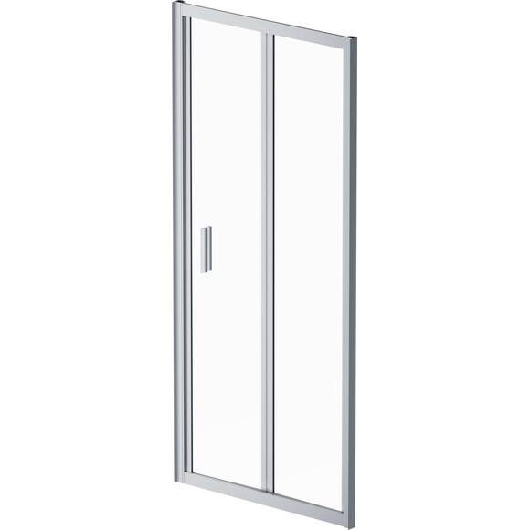 Душевая дверь Am.Pm Gem Solo Fold W90UG-090-1F-195MT (90 см, стекло прозрачное, профиль хром матовый), Доступные размеры: 90, Цвет производителя: сатин (хром матовый), фото 