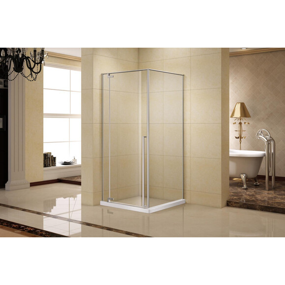 Душевая кабина Imprese Vaclav s6408690L (90x90 см, стекло прозрачное, профиль хром), Доступные размеры: 90 x 90 L, фото 2