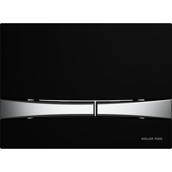 Панель смыва Koller Pool Integro Cosmo Black/Chrome KP-229-004 (черный матовый/хром), Цвет производителя: черный матовый, хром, фото 5