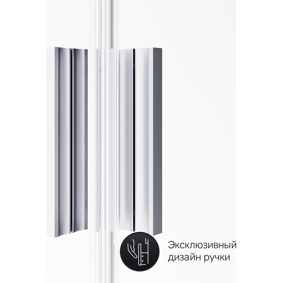 Душевая кабина Am.Pm Gem Square Slide W90UG-404-120280-MT (120x80 см, стекло прозрачное, профиль хром матовый), Доступные размеры: 120 x 80, Цвет производителя: сатин (хром матовый), фото 11
