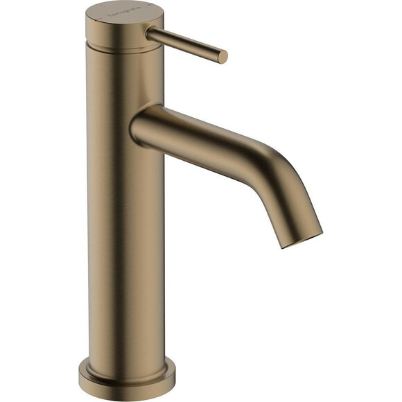 Смеситель для умывальника Hansgrohe Tecturis S Brushed Bronze 73310140 (брашированный бронзовый, с донным клапаном), Цвет производителя: брашированная бронза, фото 