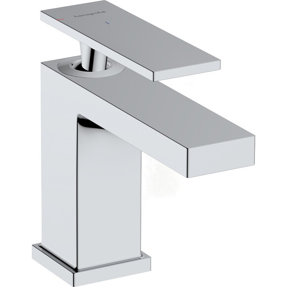 Смеситель для умывальника Hansgrohe Tecturis E Chrome 73002000 (с каскадным изливом и донным клапаном), Цвет производителя: хром, фото 