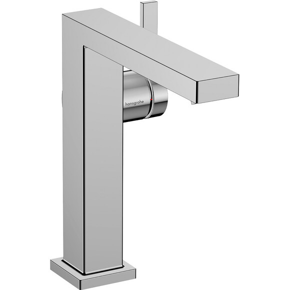 Смеситель для умывальника Hansgrohe Tecturis E Chrome 73040000 (с каскадным изливом и донным клапаном), Цвет производителя: хром, фото 