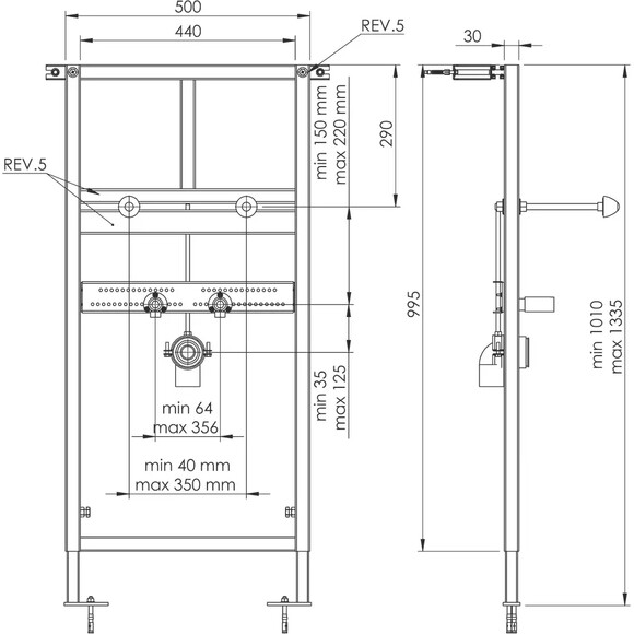 Інсталяції для умивальника Koller Pool Alcora ST1100, фото , изображение 2