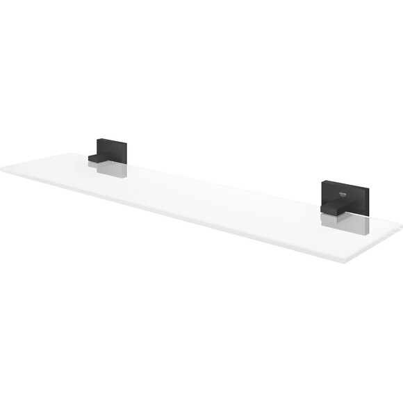 Полиця у ванну Grohe QuickFix Start Black 411092430 (чорна матова), Колір виробника: чорний матовий, фото , изображение 2