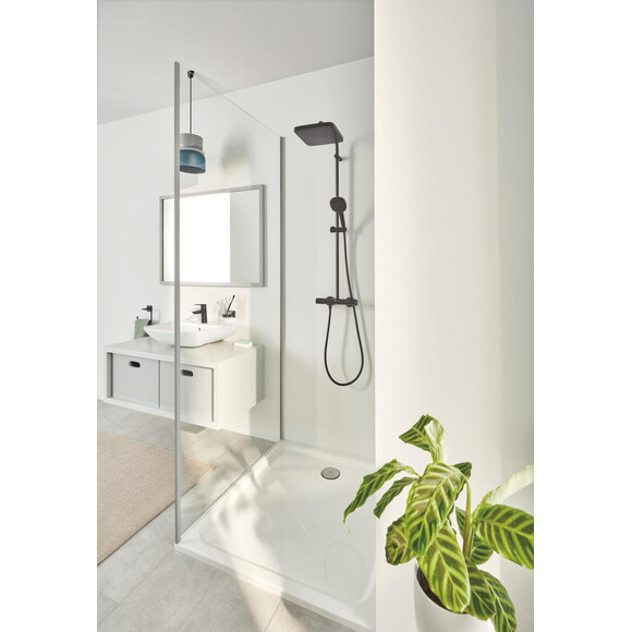 Комплект аксесуарів 4 в 1 Grohe QuickFix Start Cube Black 411152430 (409612430+409752430+411022430+410892430, чорний матовий), фото , изображение 3
