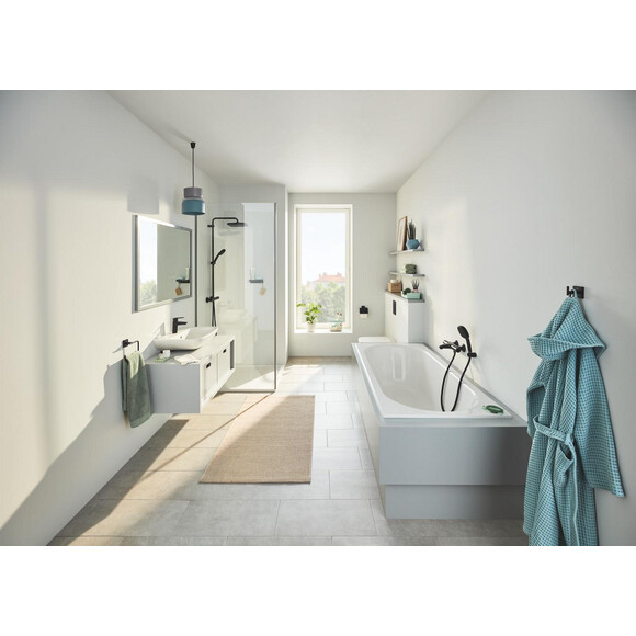 Комплект аксесуарів 4 в 1 Grohe QuickFix Start Cube Black 411152430 (409612430+409752430+411022430+410892430, чорний матовий), фото , изображение 5