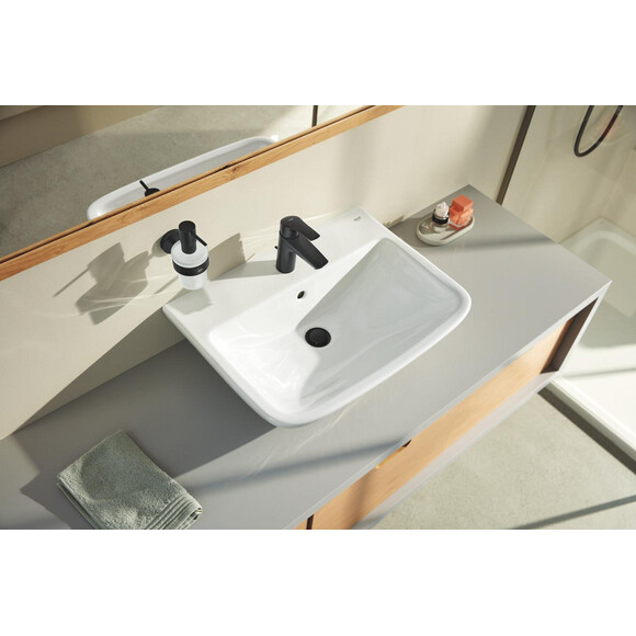 Дозатор рідкого мила Grohe QuickFix Start Black 411952430 (чорний матовий, настінний), Колір виробника: чорний матовий, фото , изображение 3