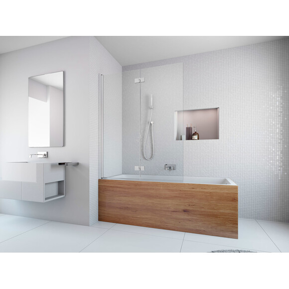 Ширма для ванни Radaway Essenza PND 100 207210-01L (100x150 см, прозоре скло, профіль хром), Доступні розміри: 100, фото , изображение 2