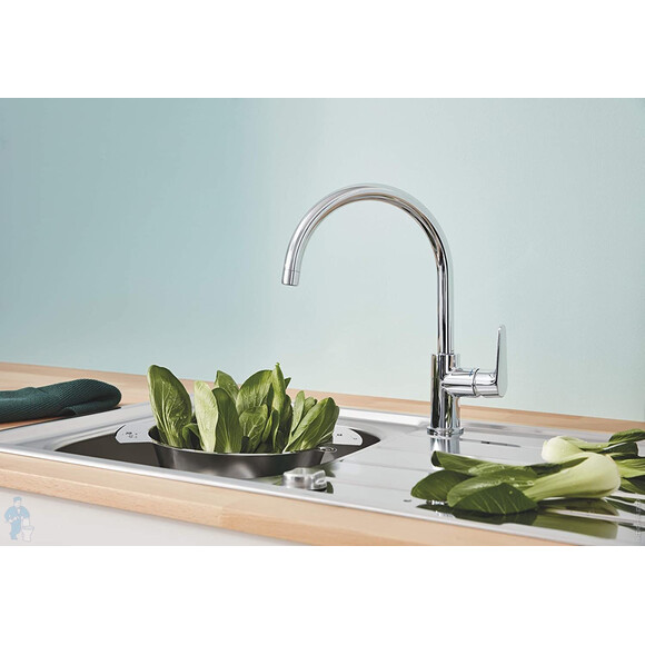 Змішувач для кухні Grohe Start Curve Chrome 31554001, фото , изображение 2