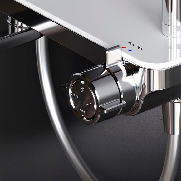 Душева система Am.Pm Like F0780700 (з виливом та поличкою), Колір виробника: хром, фото , изображение 5