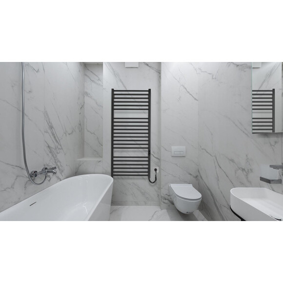 Электрический полотенцесушитель Hygge Family Derby 6.1.0404.06.BM (4820258983254, 530x1170, черный матовый, универсальный, с таймером), Доступные размеры: 530 x 1170, Цвет производителя: черный матовый, фото 2