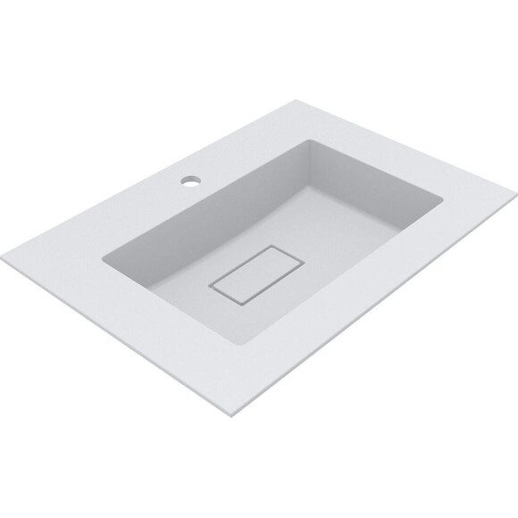 Умивальник Miraggio Erica 700 Miramarble Matt 8813352 (70x50 см, білий матовий), Доступні розміри: 70 x 50, Колір виробника: білий матовий, Технологія виробництва: Miramarble Matt, фото 