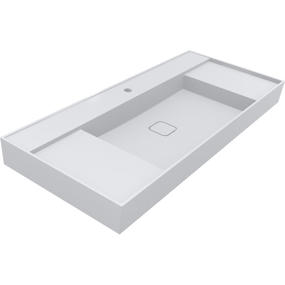 Умывальник Miraggio Soul 1200 Miramarble 8813394 (120x52 см, с крылом), Доступные размеры: 120 x 52, Цвет производителя: белый глянец, Технология производства: Miramarble, фото 