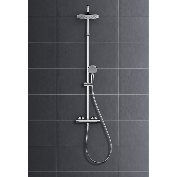 Душевая система с термостатом Hansgrohe Vernis Blend Showerpipe 200 Chrome 26276000, фото 2