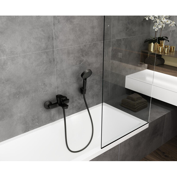 Змішувач для ванни Hansgrohe Vernis Blend Black Matt 71440670 (чорний матовий), Колір виробника: чорний матовий, фото , изображение 7